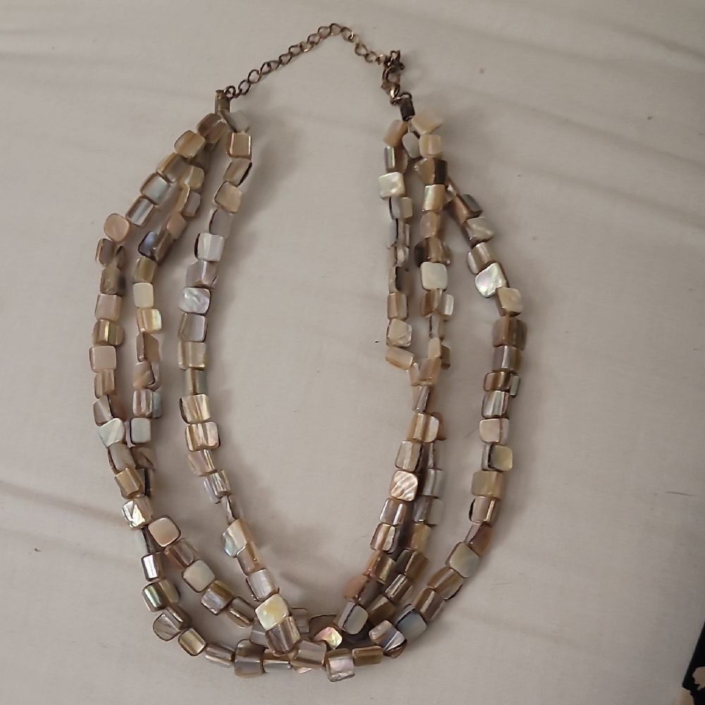 Elegant Multi-Strand Shell Necklace